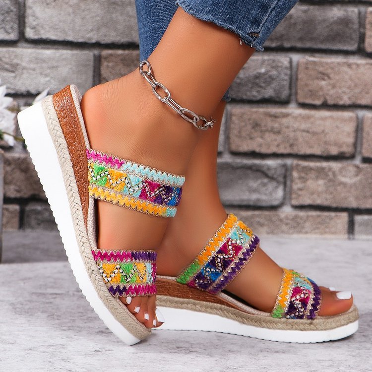 Women's Woven Wedge Sandals