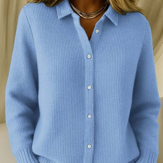 Casual Fashion Button Knitted Lapel Sweater For Women Long Sleeve Knitted Sweaters Tops Winter Jumper See size chart under “more details”
