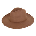 Women's Solid Color Classic Wide Brim Fedora Hat Panama