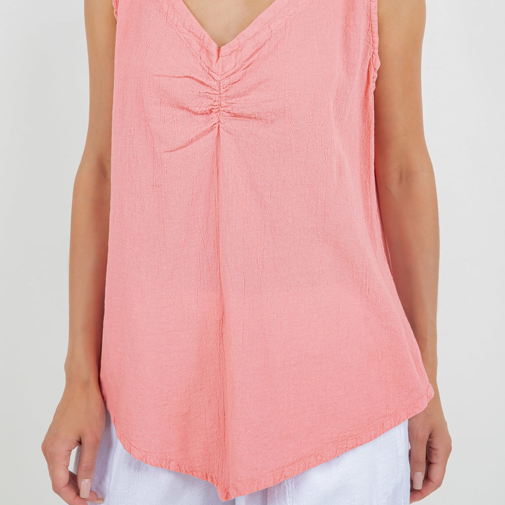 Women's 100% Cotton Gauze Dominica Tank Top