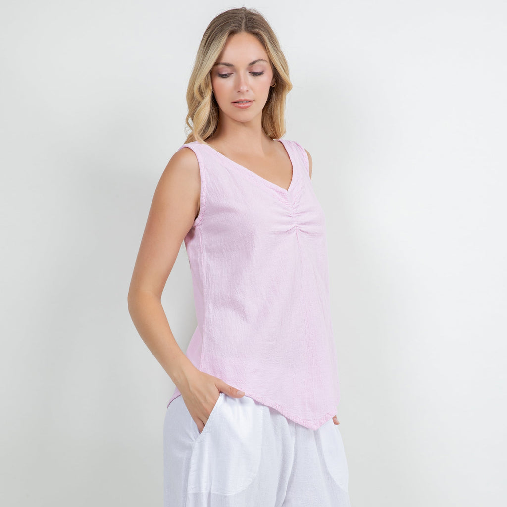 Women's 100% Cotton Gauze Dominica Tank Top