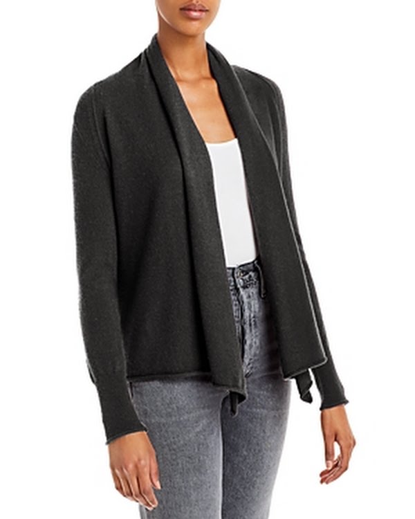 Aqua Cashmere Womens Open Front Cardigan Sweater