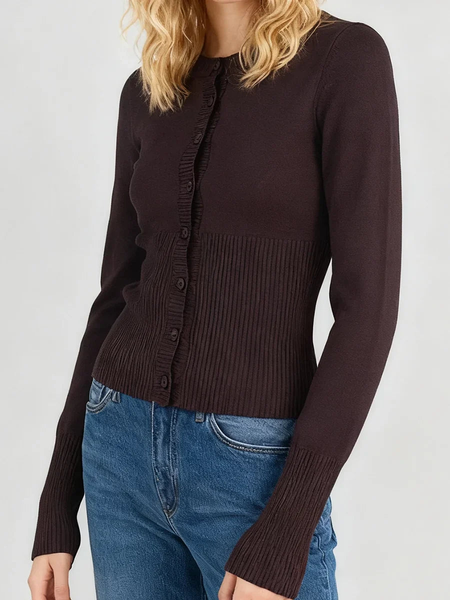 Pink Twist Cotton Long Sleeve Knitted Cardigan Women Simple Button Casual Preppy Style Jumper Sweet Cute Simple Sweater Top New