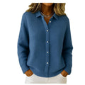 Casual Fashion Button Knitted Lapel Sweater For Women Long Sleeve Knitted Sweaters Tops Winter Jumper See size chart under “more details”