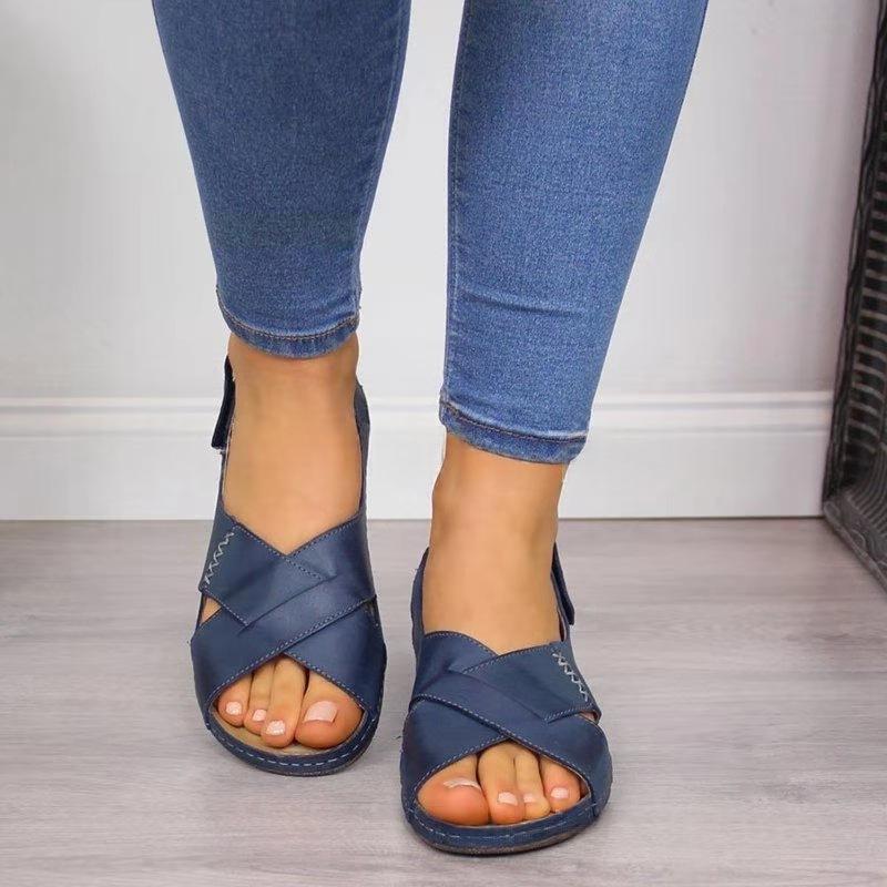 Womens Retro Casual PU Sandals