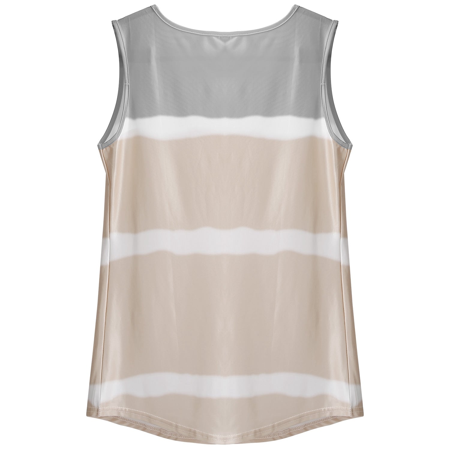 Women Tie-dye Sleeveless Tank Tops Summer Loose T Shirts Tops Button Down Shirts Vest Blouse Plus Size