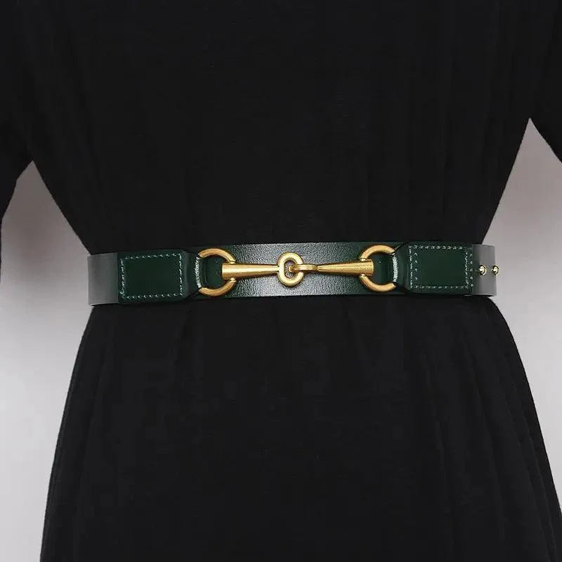Simple Black Plain Leather Belt For Women Classic Thin Skinny Waistbands Casual Women Formal Belts