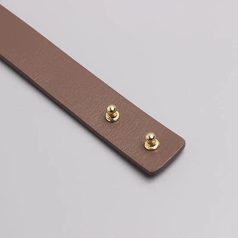 Simple Black Plain Leather Belt For Women Classic Thin Skinny Waistbands Casual Women Formal Belts