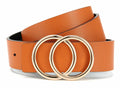 CR Womens Leather Belt 1.3" Reversible Casual