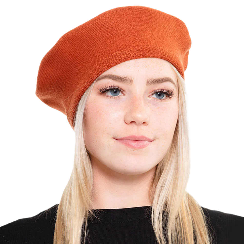 Women's Trendy Fashionable Winter Stretchy Solid Beret Hat