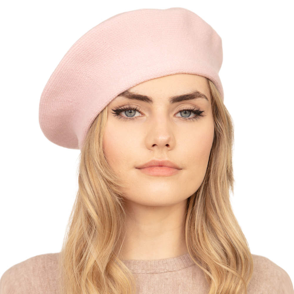 Women's Trendy Fashionable Winter Stretchy Solid Beret Hat