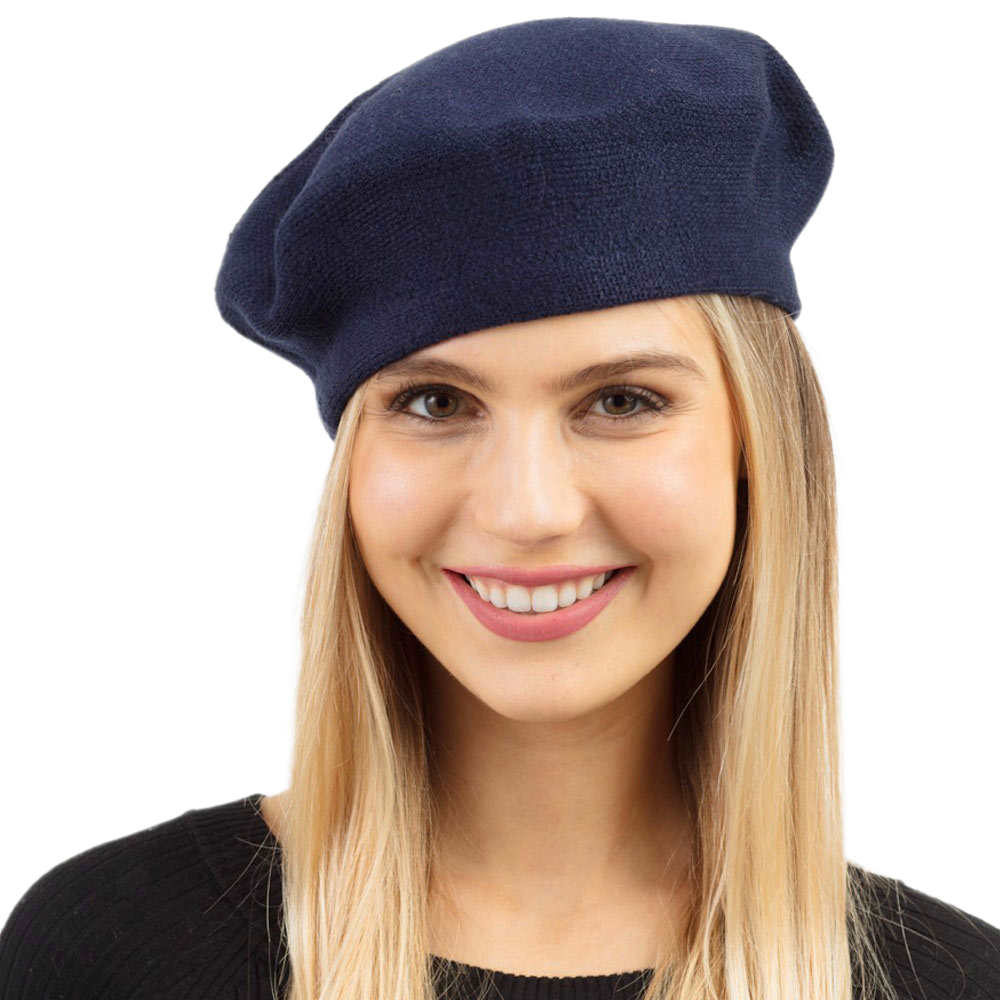 Women's Trendy Fashionable Winter Stretchy Solid Beret Hat