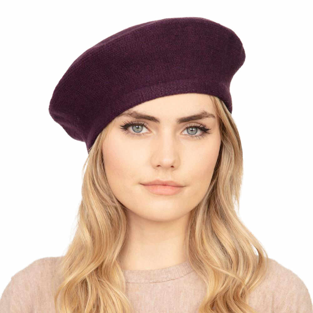 Women's Trendy Fashionable Winter Stretchy Solid Beret Hat