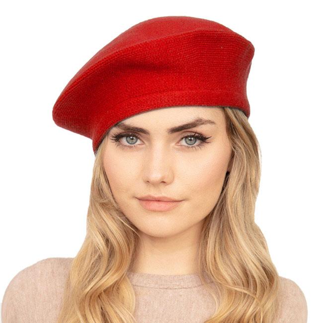 Women's Trendy Fashionable Winter Stretchy Solid Beret Hat