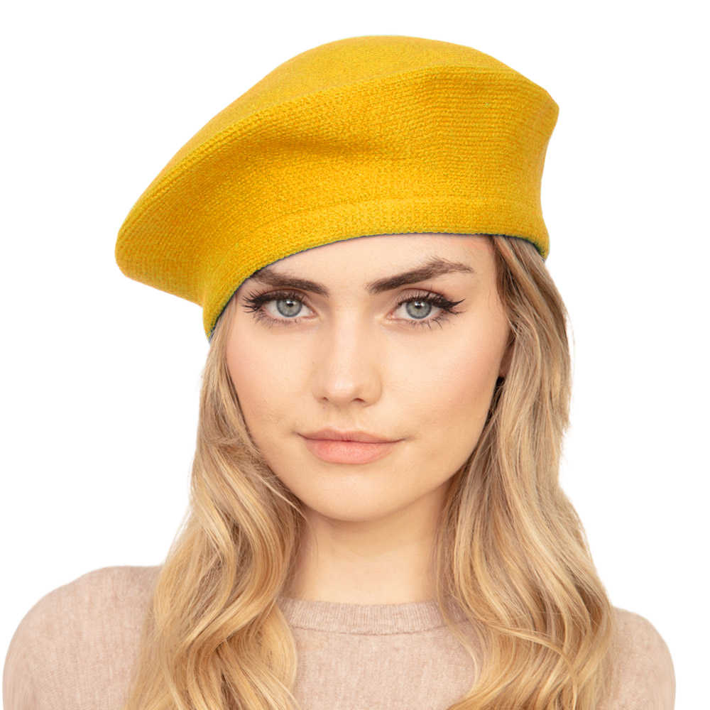 Women's Trendy Fashionable Winter Stretchy Solid Beret Hat