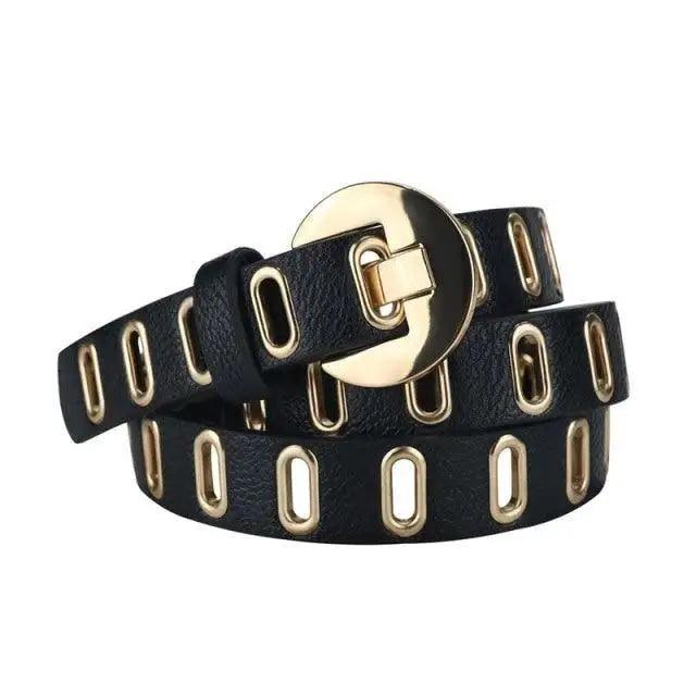 Women Casual Adjustable Leather Waistband Classic Belt Trendy Women's Fashionable Waistband Party Cute Vintage Belts For Female