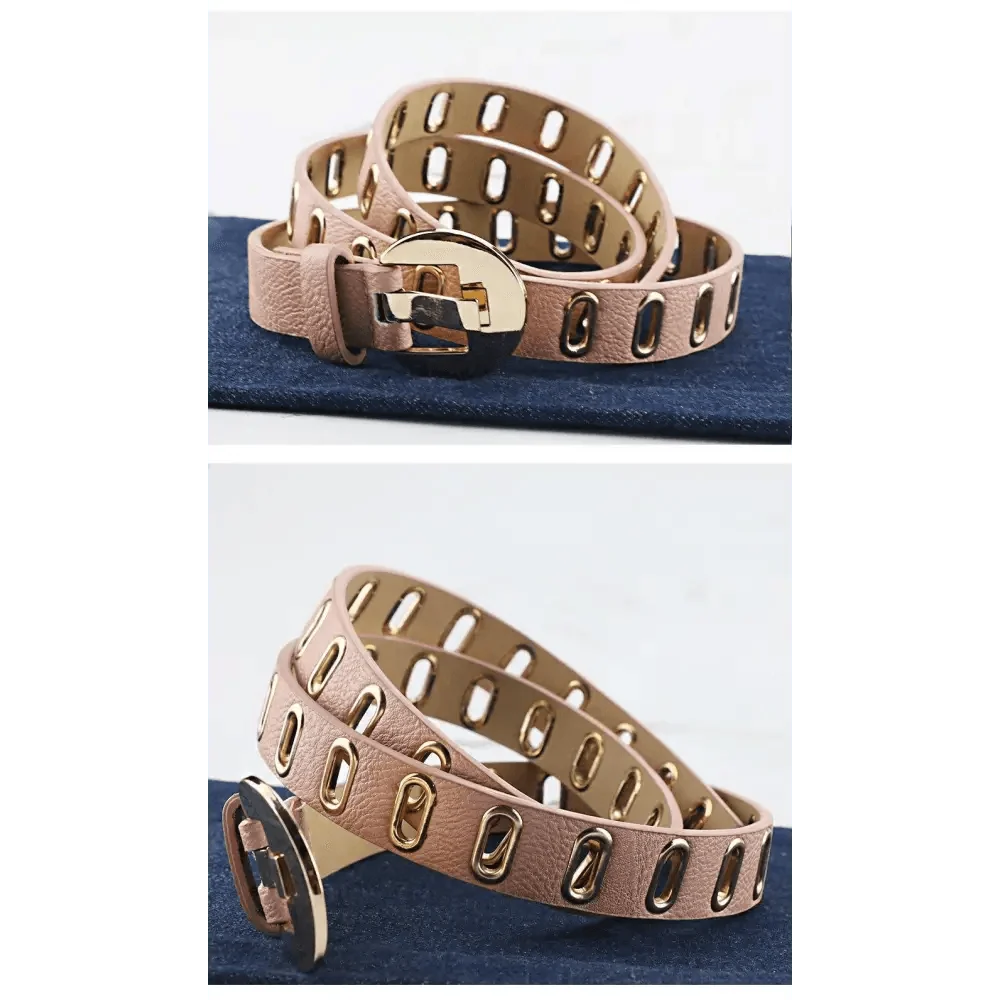 Women Casual Adjustable Leather Waistband Classic Belt Trendy Women's Fashionable Waistband Party Cute Vintage Belts For Female