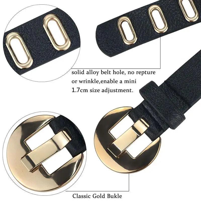 Women Casual Adjustable Leather Waistband Classic Belt Trendy Women's Fashionable Waistband Party Cute Vintage Belts For Female