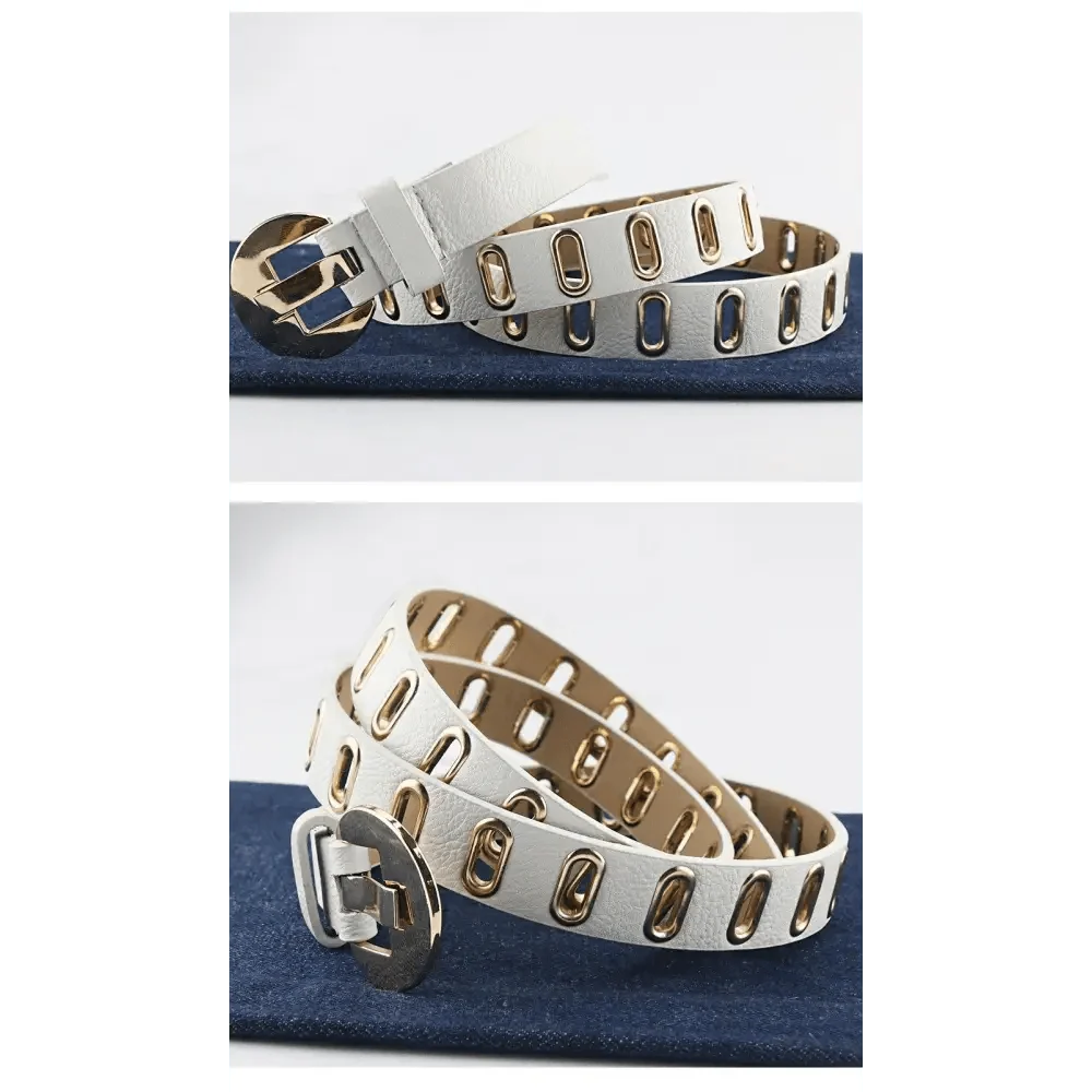 Women Casual Adjustable Leather Waistband Classic Belt Trendy Women's Fashionable Waistband Party Cute Vintage Belts For Female