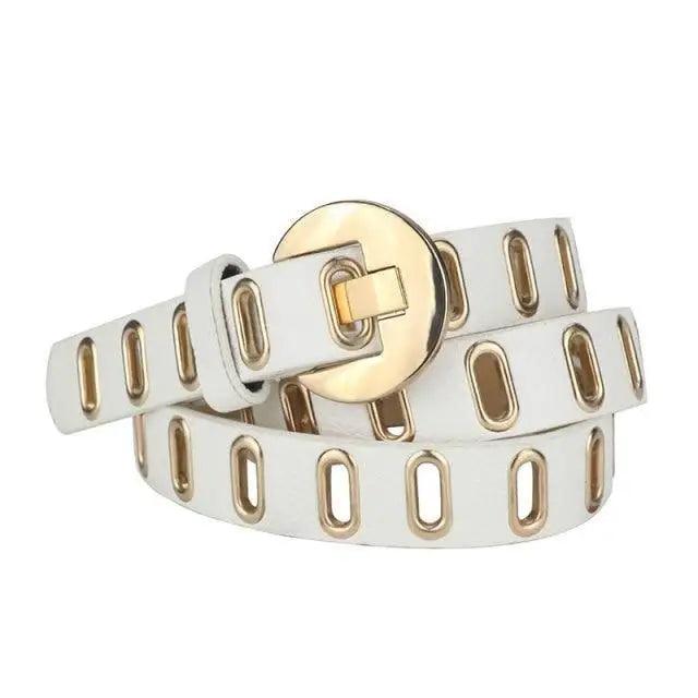Women Casual Adjustable Leather Waistband Classic Belt Trendy Women's Fashionable Waistband Party Cute Vintage Belts For Female
