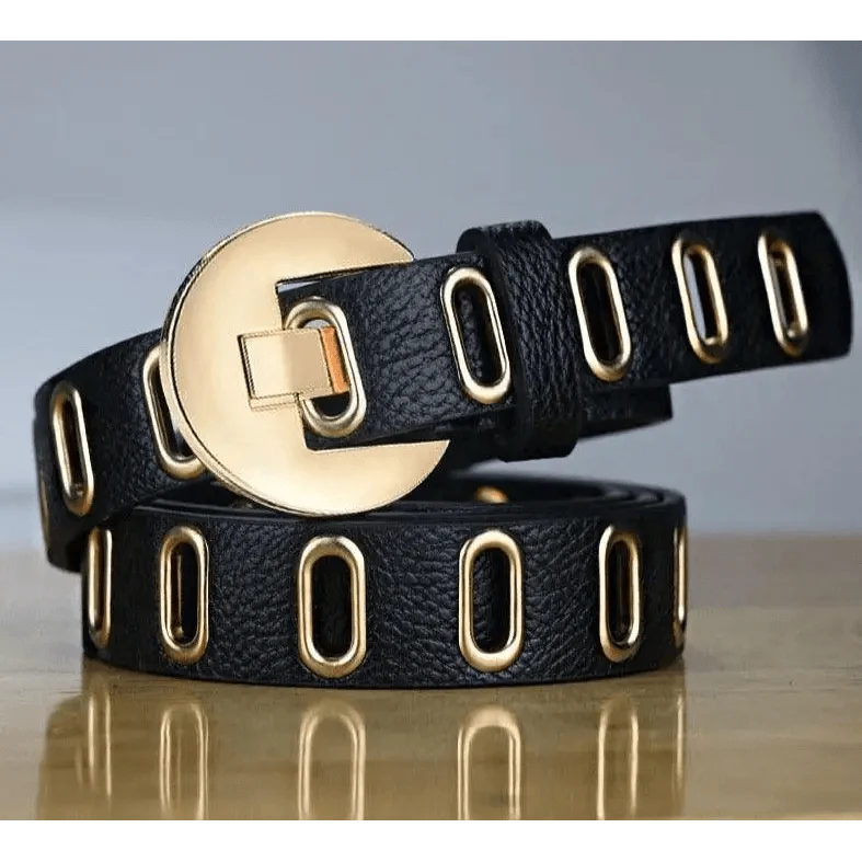 Women Casual Adjustable Leather Waistband Classic Belt Trendy Women's Fashionable Waistband Party Cute Vintage Belts For Female